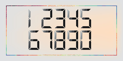 assorted digital custom vector numbers. minimum. Color gradation. Dark. Banner Network. 3d effect. Design. futuristic. Paper cut or effect. Luxury. Premium. 171