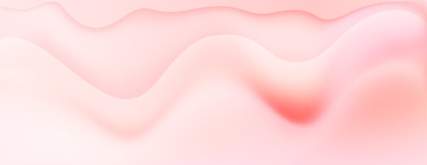 Vector abstract wave smooth color transition background. Modern halftone gradient peach fuzz fon. Suit for poster, cover, banner, brochure, website, sale, border, back