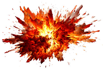 explosion fire burst of flames energy isolated transparent texture