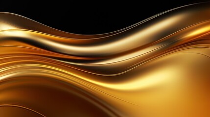 Gold metallic abstract background, ai generative