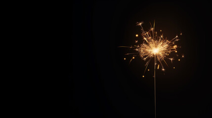 Fototapeta premium holiday background with a sparkler
