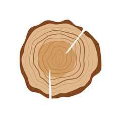 Wood slice vektor 