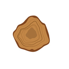 Wood slice vektor 