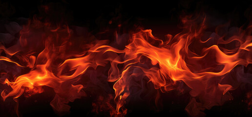 fire in the fireplace