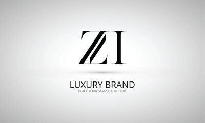 ZI Z zi initial logo | initial based abstract modern minimal creative logo, vector template image. luxury logotype logo, real estate homie logo. typography logo. initials logo