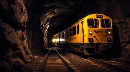 Obraz premium lights when the vehicles is moving with long exposure.