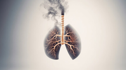 Art design of human lungs