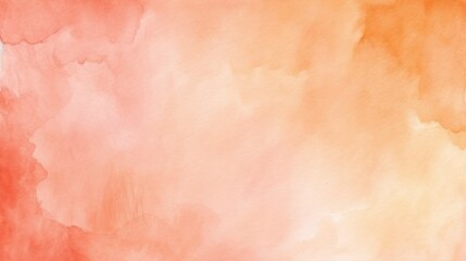 Fototapeta premium Watercolor art background. Old paper. Peach Fuzz texture for cards, flyers, poster, banner.
