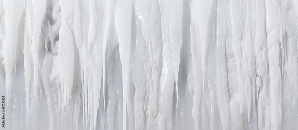Poster icicles on a white background closeup shot of aesthetic marble texture for backgrounds. website head