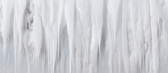 icicles on a white background Closeup shot of aesthetic marble texture for backgrounds. Website header. Creative Banner. Copyspace image - obrazy, fototapety, plakaty