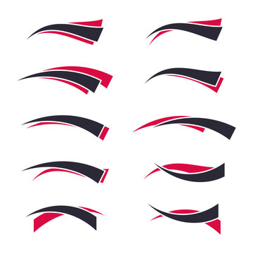 Collection of racing striped motorbike decals