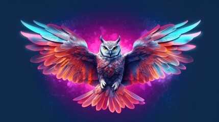 Obraz premium owl in the sky