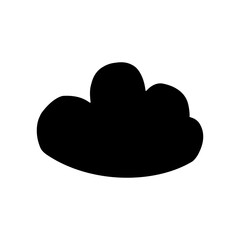 Toy cloud icon vector. Baby clouds illustration sign. Cloud symbol or logo.