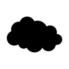 Toy cloud icon vector. Baby clouds illustration sign. Cloud symbol or logo.