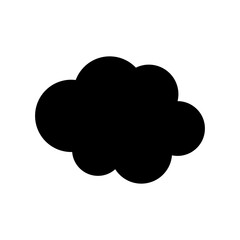 Toy cloud icon vector. Baby clouds illustration sign. Cloud symbol or logo.