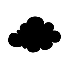 Toy cloud icon vector. Baby clouds illustration sign. Cloud symbol or logo.