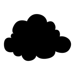 Toy cloud icon vector. Baby clouds illustration sign. Cloud symbol or logo.