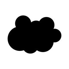 Toy cloud icon vector. Baby clouds illustration sign. Cloud symbol or logo.