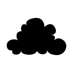 Toy cloud icon vector. Baby clouds illustration sign. Cloud symbol or logo.