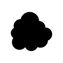 Toy cloud icon vector. Baby clouds illustration sign. Cloud symbol or logo.