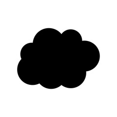 Toy cloud icon vector. Baby clouds illustration sign. Cloud symbol or logo.