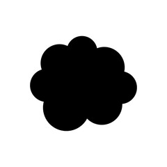 Toy cloud icon vector. Baby clouds illustration sign. Cloud symbol or logo.