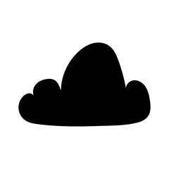Toy cloud icon vector. Baby clouds illustration sign. Cloud symbol or logo.