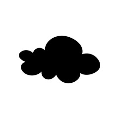 Toy cloud icon vector. Baby clouds illustration sign. Cloud symbol or logo.
