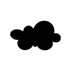 Toy cloud icon vector. Baby clouds illustration sign. Cloud symbol or logo.