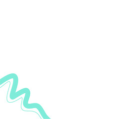 Abstract wave line corner border 