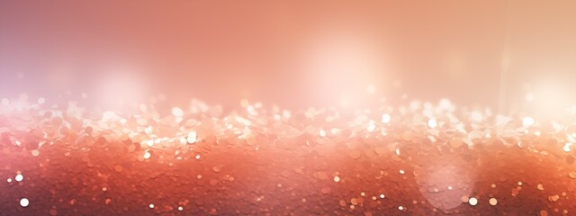 Wide angle of sparkling golden glitter with a warm bokeh effect, conveying luxury and celebration, banner, festive event backdrops, luxury branding, holiday sale banners, designs, peach fuzz
