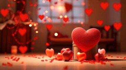 Obraz premium Valentine's day February 14 background