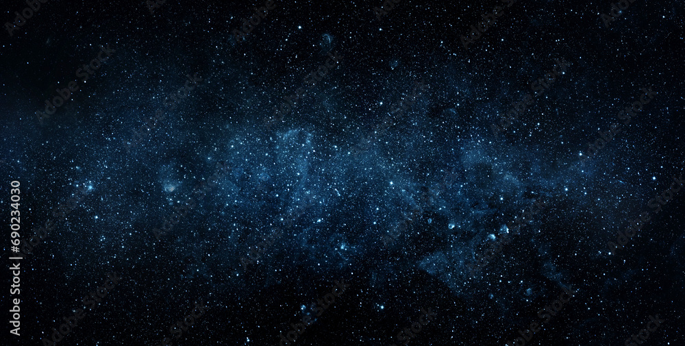 Wall mural space scene with stars in the galaxy. panorama. universe filled with stars, nebula and galaxy,. elem