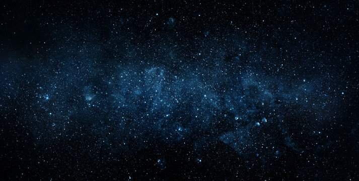 Space scene with stars in the galaxy. Panorama. Universe filled with stars, nebula and galaxy,. Elements of this image furnished by NASA