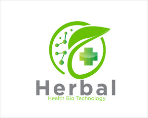 herbal medical traditional logo designs for medical service and clinic health