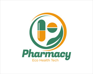 eco drug logo designs for medical service or clinic logo