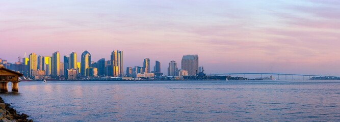 4K Image: San Diego Morning Skyline at Dawn, California