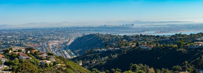 4K Image: Panoramic View of San Diego and Bay Area
