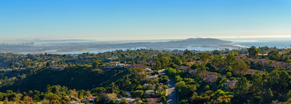 4K Image: Panoramic View of San Diego and Bay Area