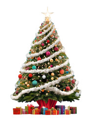 Christmas tree, Illustration by Generative Ai