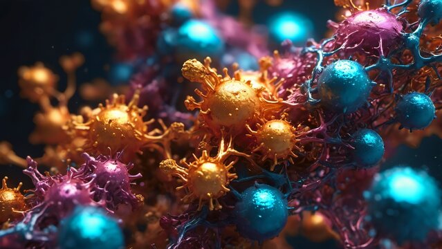 &eacute;tude des acides amin&eacute;s par microscope &eacute;lectronique - une image haute r&eacute;solution r&eacute;v&eacute;lant la chaine mol&eacute;culaire qui constitue les fondements des prot&eacute;ines biologiques.
