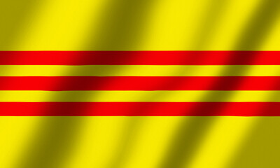 Powiewająca Flaga Wietnamu Południowego