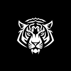 Tiger | Minimalist and Simple Silhouette - Vector illustration