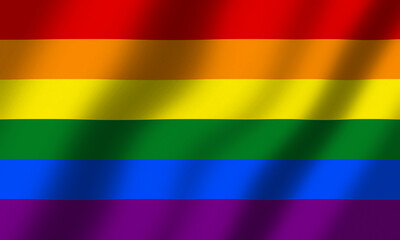 Powiewająca Flaga LGBT+