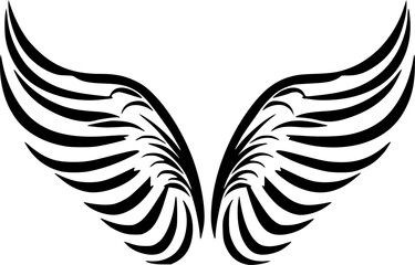 Obraz premium Wings - High Quality Vector Logo - Vector illustration ideal for T-shirt graphic