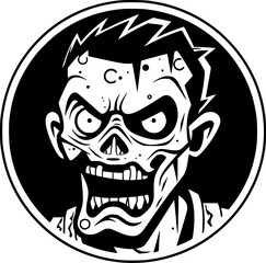 Fototapeta premium Zombie - High Quality Vector Logo - Vector illustration ideal for T-shirt graphic