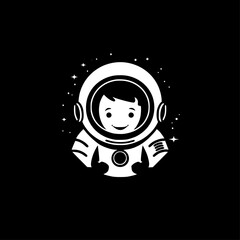 Astronaut - High Quality Vector Logo - Vector illustration ideal for T-shirt graphic