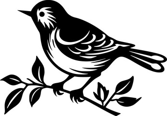 Bird - Minimalist and Flat Logo - Vector illustration