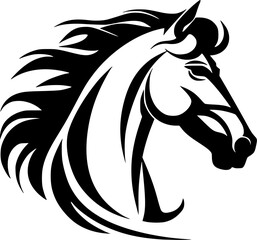 Horse - High Quality Vector Logo - Vector illustration ideal for T-shirt graphic