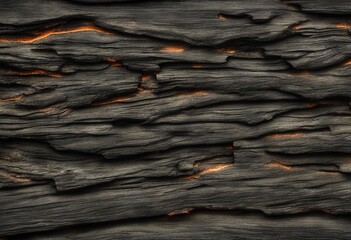 Charred Wood Texture Background